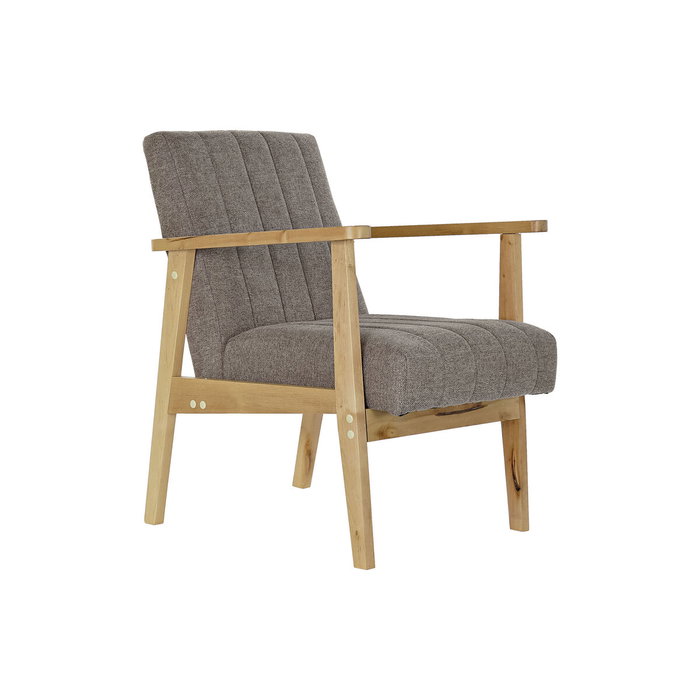 DKD Home Decor Sillon Sixties Beige Natural 68 x 81 x 63 cm