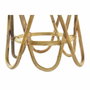 DKD Home Decor Mesita Auxiliar de Ratán 38x38x41,7 Marrón Natural