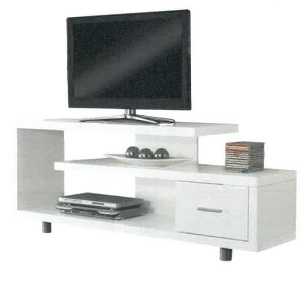 DKD Home Decor Mueble TV Moderno Blanco 140 x 40 x 50 cm