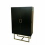 DKD Home Decor Armario Alamo Metal 110x50x180 Negro