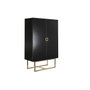 DKD Home Decor Armario Alamo Metal 110x50x180 Negro
