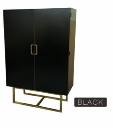 DKD Home Decor Armario Alamo Metal 110x50x180 Negro