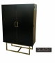 DKD Home Decor Armario Alamo Metal 110x50x180 Negro
