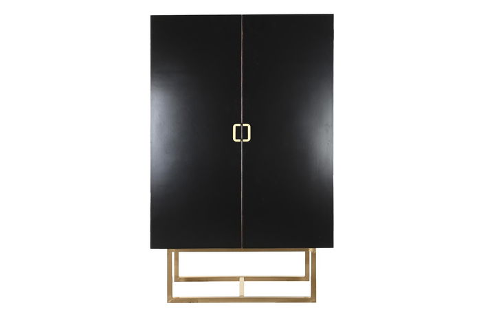 DKD Home Decor Armario Oriental Negro 110 x 50 x 180 cm