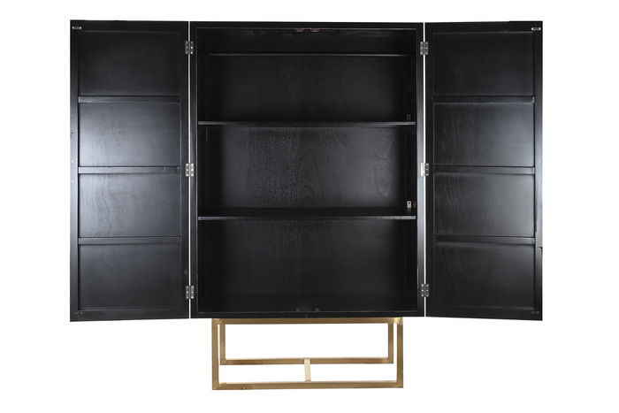 DKD Home Decor Armario Oriental Negro 110 x 50 x 180 cm