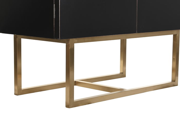 DKD Home Decor Armario Oriental Negro 110 x 50 x 180 cm