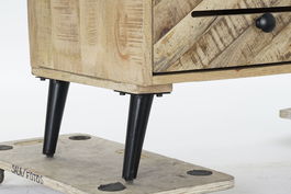 DKD Home Decor Buffet Alpino Negro 140 x 40 x 93 cm