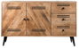 DKD Home Decor Buffet de Mango y Metal 140x40x93 Negro