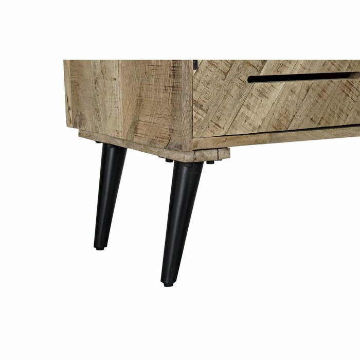 DKD Home Decor Buffet de Mango y Metal 140x40x93 Negro
