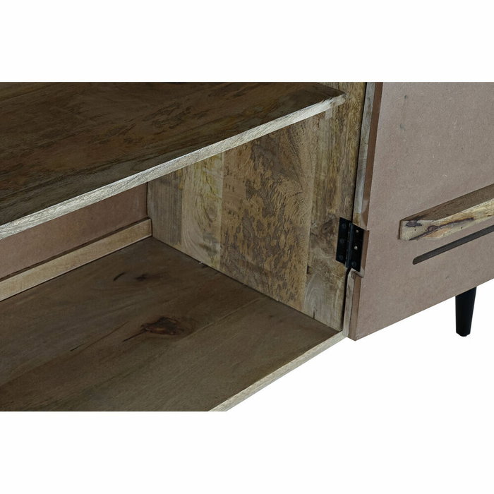 DKD Home Decor Buffet de Mango y Metal 140x40x93 Negro