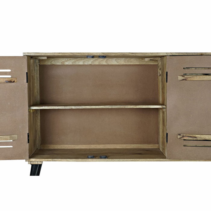 DKD Home Decor Buffet de Mango y Metal 140x40x93 Negro