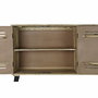 DKD Home Decor Buffet de Mango y Metal 140x40x93 Negro