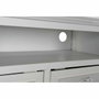 DKD Home Decor Mesa de Centro en Blanco con Cajones y Estantería
