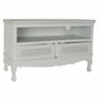 DKD Home Decor Mesa de Centro en Blanco con Cajones y Estantería