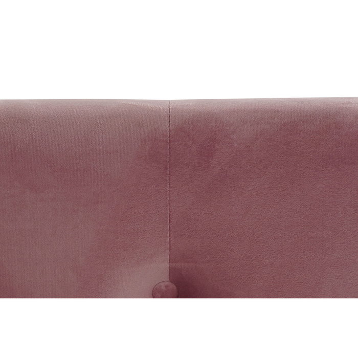 DKD Home Decor Cama Capitoné Rosa 180x200 cm
