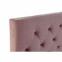 DKD Home Decor Cama Capitoné Rosa 180x200 cm