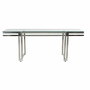 DKD Home Decor Mesa de Centro Inox Cristal Plateado 120x60x45