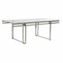 DKD Home Decor Mesa de Centro Inox Cristal Plateado 120x60x45