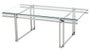 DKD Home Decor Mesa de Centro Inox Cristal Plateado 120x60x45