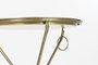 DKD Home Decor Mesita Auxiliar Glam Dorado Laton 47.5 x 64.5 x 47.5 cm