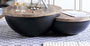 DKD Home Decor Mesa de Centro de Madera Café y Metal Negro