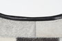DKD Home Decor Silla Colonial Metal Piel Blanco Negro Gris Beige 70 x 90 x 74 cm