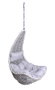 DKD Home Decor Sillón Colgante Rattan Sintético Gris Claro con Cojines