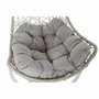 DKD Home Decor Sillón Colgante Rattan Sintético Gris Claro con Cojines