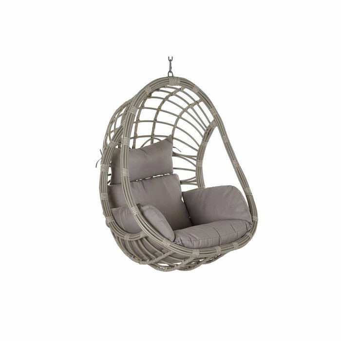 DKD Home Decor Sillón Colgante Breeze Gris con Cojines