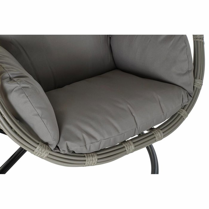 DKD Home Decor Sillón Colgante Breeze Gris con Cojines