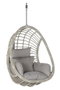 DKD Home Decor Sillón Colgante Terraza y Jardín Colección Breeze Gris 70 x 110 x 90 cm