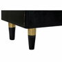 DKD Home Decor Buffet de Mango y Ratán Negro 150x40x65 cm
