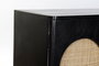 DKD Home Decor Buffet Moderno Negro Natural Mango Ratan 40 x 65 x 150 cm