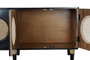 DKD Home Decor Buffet Moderno Negro Natural Mango Ratan 40 x 65 x 150 cm