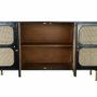 DKD Home Decor Buffet de Mango y Ratán Negro