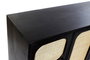 DKD Home Decor Buffet Moderno Negro Natural Mango Ratan 40 x 78 x 150 cm
