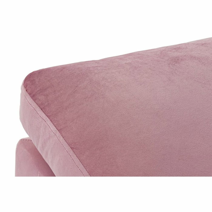 DKD Home Decor Reposapiés de Poliéster Rosa 55x55x30 cm DKD Home Decor Reposapiés de Poliéster Rosa 55x55x30 cm