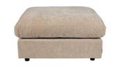 DKD Home Decor Reposapiés de Madera y Poliéster Azul Celeste