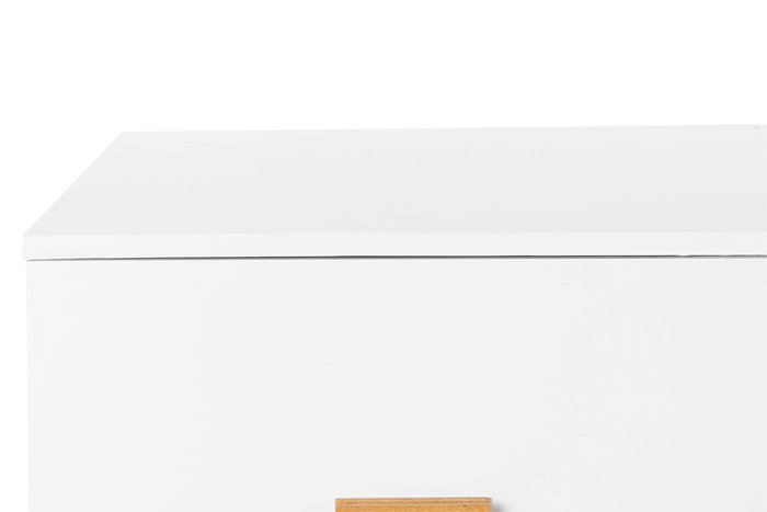 DKD Home Decor Mesa Centro Scandi Blanco Marron 120x60x46 cm