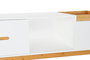 DKD Home Decor Mesa Centro Scandi Blanco Marron 120x60x46 cm