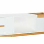 DKD Home Decor Mesa de Centro Scandi Blanca con Cajón