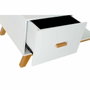 DKD Home Decor Mesa de Centro Scandi Blanca con Cajón