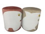DKD Home Decor Set de 2 Reposapiés de Poliéster en Colores Surtidos