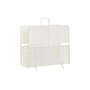 DKD Home Decor Revistero de Mimbre y Metal Natural y Blanco Desert Oasis