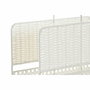 DKD Home Decor Revistero de Mimbre y Metal Natural y Blanco Desert Oasis