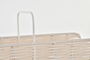 DKD Home Decor Revistero Boho Mimbre Metal Natural Blanco 36.5 x 15 x 41 cm