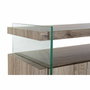 DKD Home Decor Aparador de Cristal Templado y MDF Natural