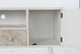 DKD Home Decor Mueble TV Neoclasico Blanco Beige 136x52x40.5 cm