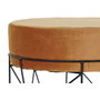 DKD Home Decor Reposapiés de Metal y Poliéster Terracota 33x33x42 cm