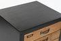 Cajonera Vintage DKD Home Decor Negro Natural 38 x 77 x 47 cm
